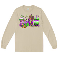 Mushroom mardi gras coffee Long Sleeve Tee - Jasminsmagicworld