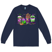 Navy mardi gras coffee Long Sleeve Tee - Jasminsmagicworld