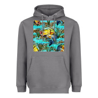 Storm Lake Fish And Reeds With Leopard Seamless Pattern Bbs Heavyweight Hoodie - BundleAndBundleShop