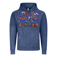 Vintage Denim western hello fourth of july trucks Vintage Hoodie - FaDigitalArtStudio