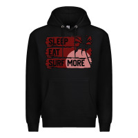Black surf, sleep, eat Premium Hoodie - Bettercallsaul
