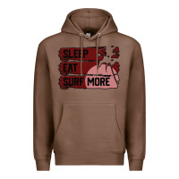 Chestnut surf, sleep, eat Premium Hoodie - Bettercallsaul