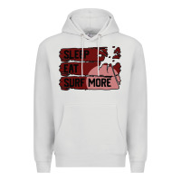 Dove Grey surf, sleep, eat Premium Hoodie - Bettercallsaul