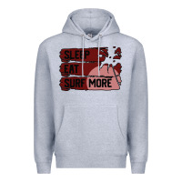 Heather Grey surf, sleep, eat Premium Hoodie - Bettercallsaul