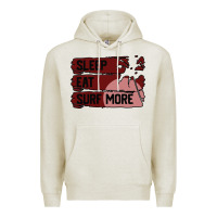 Oatmeal Heather surf, sleep, eat Premium Hoodie - Bettercallsaul