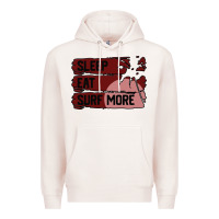 Pale Pink surf, sleep, eat Premium Hoodie - Bettercallsaul