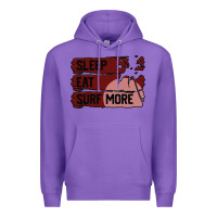 Purple surf, sleep, eat Premium Hoodie - Bettercallsaul