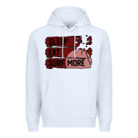 White surf, sleep, eat Premium Hoodie - Bettercallsaul