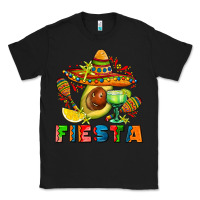 Black fıesta with avocado and sombrero Classic Tee - AdoDesignShop