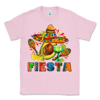 Bubblegum Pink fıesta with avocado and sombrero Classic Tee - AdoDesignShop