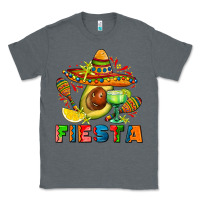 Charcoal Heather fıesta with avocado and sombrero Classic Tee - AdoDesignShop