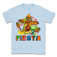 Dusty Blue fıesta with avocado and sombrero Classic Tee - AdoDesignShop