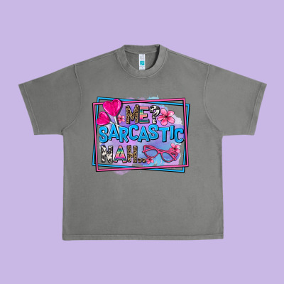 Me Sarcastic Nah Urban Heavy Tee Designed By Adodesignshop