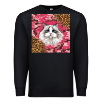 Black ragdoll cat Premium Sweatshirt - LillyAllenDesigns