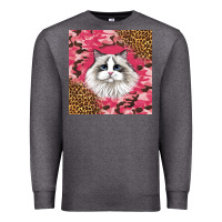 Charcoal Heather ragdoll cat Premium Sweatshirt - LillyAllenDesigns