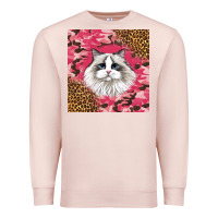 Pale Pink ragdoll cat Premium Sweatshirt - LillyAllenDesigns