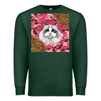 Sports Green ragdoll cat Premium Sweatshirt - LillyAllenDesigns