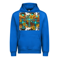 Cobalt western crosses and sunflowers Urban Hoodie - TumblerDesignByShophia