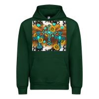 Forest Green western crosses and sunflowers Urban Hoodie - TumblerDesignByShophia
