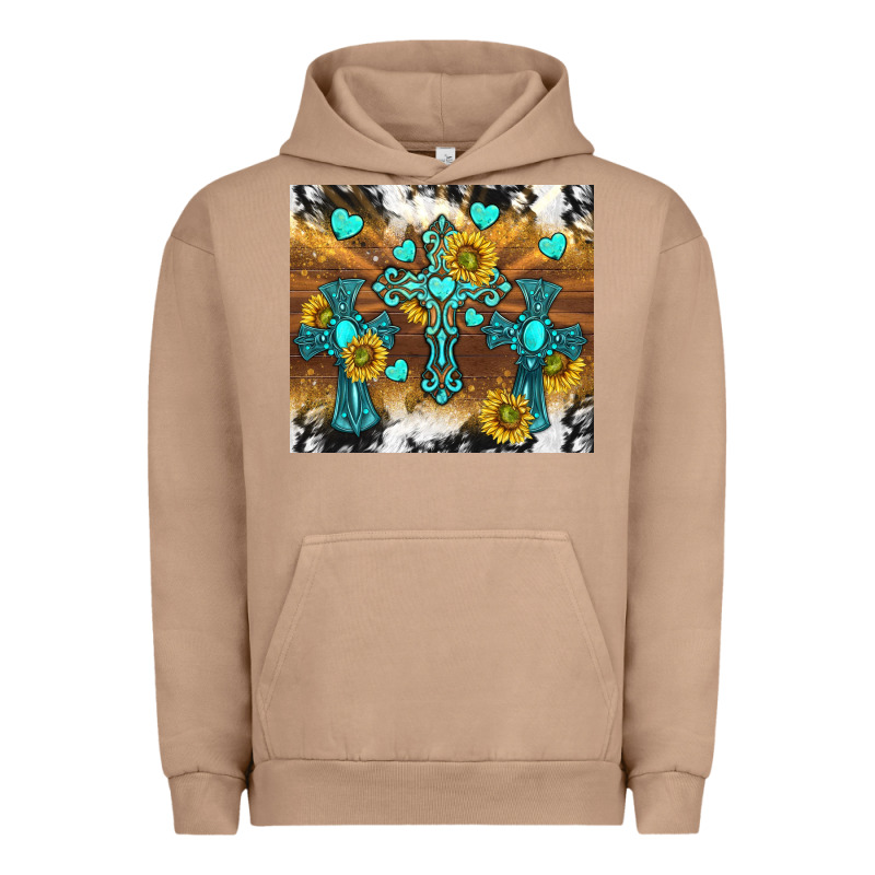 Western Crosses And Sunflowers Urban Hoodie by TumblerDesignByShophia | Teevron