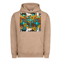 Pigment Burro western crosses and sunflowers Urban Hoodie - TumblerDesignByShophia