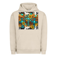 Pigment French Oak western crosses and sunflowers Urban Hoodie - TumblerDesignByShophia