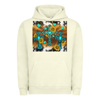 Pigment Pistachio western crosses and sunflowers Urban Hoodie - TumblerDesignByShophia