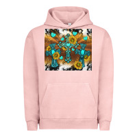 Pigment Salmon western crosses and sunflowers Urban Hoodie - TumblerDesignByShophia