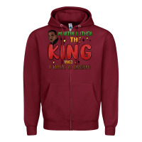 Burgundy martin luther the king 1963 i have a dream Zipper Hoodie - MaliasSmallBusiness