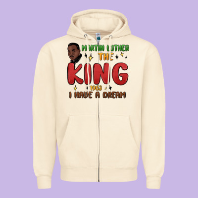 Martin Luther The King 1963 I Have A Dream Zipper Hoodie Designed By Maliassmallbusiness