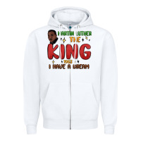 White martin luther the king 1963 i have a dream Zipper Hoodie - MaliasSmallBusiness