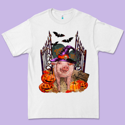 Premium Tee Pig halloween
