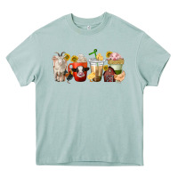 Arona farm animals coffee cups Heavy Core Tee - texasbilliewilder