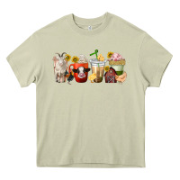 Mossy farm animals coffee cups Heavy Core Tee - texasbilliewilder