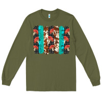 Army Green ladybug brushstrokes  2 Long Sleeve Tee - BarkalooDesign