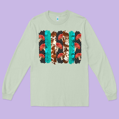 Ladybug Brushstrokes  2 Long Sleeve Tee Designed By Barkaloodesign