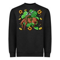 Black cowboy with shamrock Heavyweight Sweatshirt - Artiststas