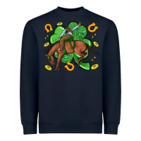 Navy cowboy with shamrock Heavyweight Sweatshirt - Artiststas