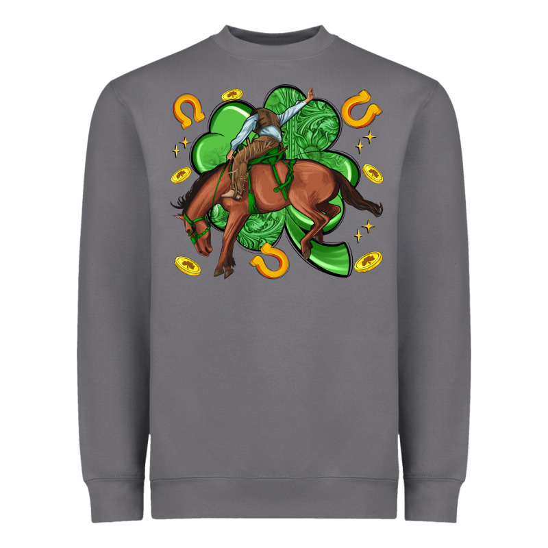 Cowboy With Shamrock Heavyweight Sweatshirt by Artiststas | Teevron