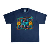 Navy spoiler alert i dont care Urban Heavy Tee - AdoDesignShop