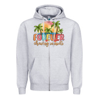 Heather Grey forever chasing sunsets Zipper Hoodie - MaliasSmallBusiness