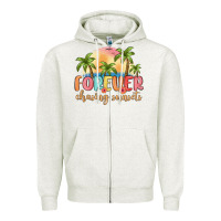 Oatmeal Heather forever chasing sunsets Zipper Hoodie - MaliasSmallBusiness