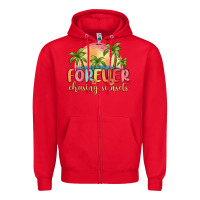 Red forever chasing sunsets Zipper Hoodie - MaliasSmallBusiness