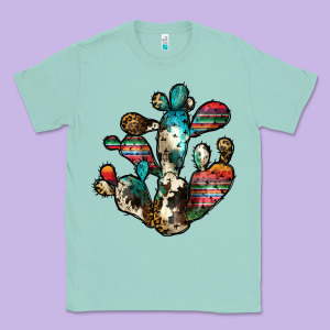 Serape Cactus Classic Tee Designed By Jahusdesignshop