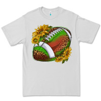 Dove Grey footballwithsunflowers Premium Tee - texasbilliewilder