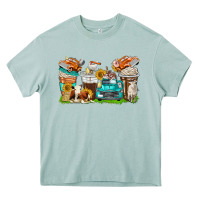 Arona farm truck coffee cups Heavy Core Tee - texasbilliewilder
