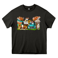 Asphalt farm truck coffee cups Heavy Core Tee - texasbilliewilder