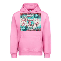 Fuchsia Pink every patient leaves a paw print in my heart Urban Hoodie - TumblerDesignByShophia