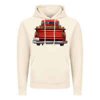 Vintage Artic western red truck back view Vintage Hoodie - FaDigitalArtStudio
