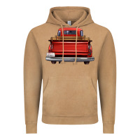 Vintage Camel western red truck back view Vintage Hoodie - FaDigitalArtStudio